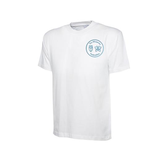 Shirt T Childrens Uneek White - 9/10 - Years